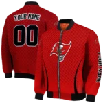 personalized tampa bay buccaneers chevron arrow red bomber jacket best selling