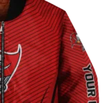 personalized tampa bay buccaneers chevron arrow red bomber jacket best selling