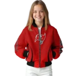 personalized tampa bay buccaneers chevron arrow red bomber jacket best selling