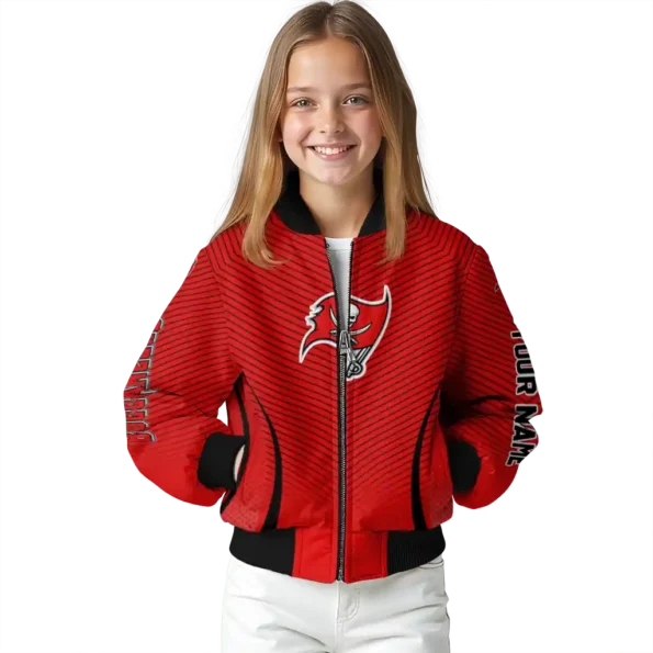 personalized tampa bay buccaneers chevron arrow red bomber jacket top rated
