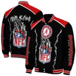 personalized tampa bay buccaneers claw blood red black varsity jacket best selling