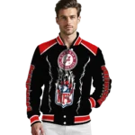 personalized tampa bay buccaneers claw blood red black varsity jacket best selling