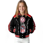 personalized tampa bay buccaneers claw blood red black varsity jacket best selling