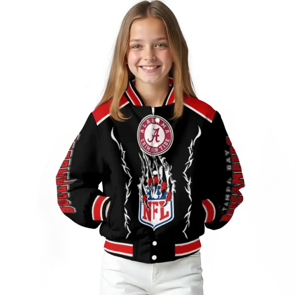 personalized tampa bay buccaneers claw blood red black varsity jacket top rated