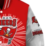 personalized tampa bay buccaneers ferris arena red white varsity jacket best selling