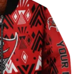 personalized tampa bay buccaneers pyramid shapes red bomber jacket best selling