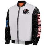 personalized tampa bay buccaneers speckled arms red gray bomber jacket best selling