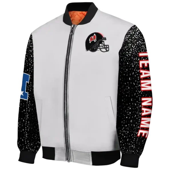 personalized tampa bay buccaneers speckled arms red gray bomber jacket best selling