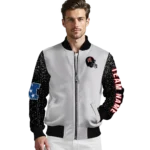 personalized tampa bay buccaneers speckled arms red gray bomber jacket best selling