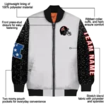 personalized tampa bay buccaneers speckled arms red gray bomber jacket best selling