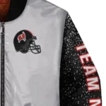 personalized tampa bay buccaneers speckled arms red gray bomber jacket best selling