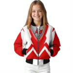 personalized tampa bay buccaneers v stripes red white bomber jacket best selling
