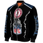 personalized tennessee titans claw blood navy black bomber jacket best selling