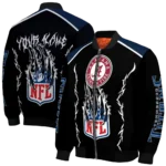 personalized tennessee titans claw blood navy black bomber jacket best selling