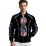 personalized tennessee titans claw blood navy black bomber jacket best selling