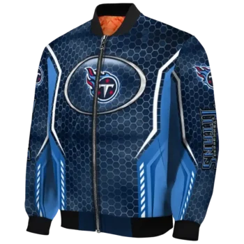 personalized tennessee titans power plate navy bomber jacket best selling