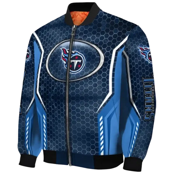 personalized tennessee titans power plate navy bomber jacket best selling