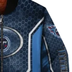 personalized tennessee titans power plate navy bomber jacket best selling