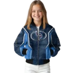 personalized tennessee titans power plate navy bomber jacket best selling