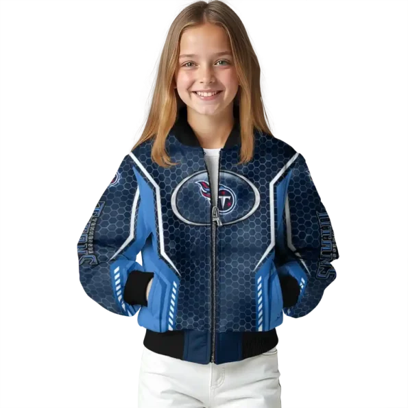 personalized tennessee titans power plate navy bomber jacket top rated
