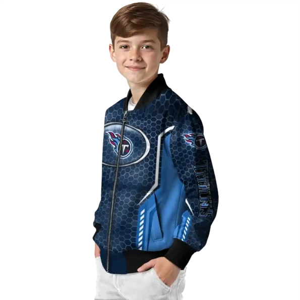 personalized tennessee titans power plate navy bomber jacket trendy