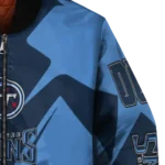 personalized tennessee titans spider mark navy red crocs bomber jacket best selling