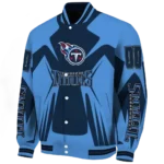 personalized tennessee titans spider mark navy red crocs varsity jacket best selling