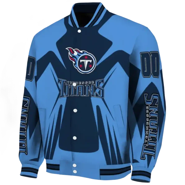 personalized tennessee titans spider mark navy red crocs varsity jacket best selling