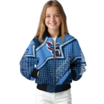 personalized tennessee titans star burst navy bomber jacket best selling