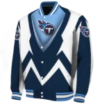 personalized tennessee titans v stripes navy white varsity jacket best selling