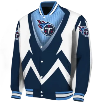 personalized tennessee titans v stripes navy white varsity jacket best selling