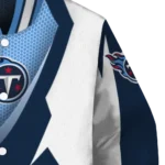 personalized tennessee titans v stripes navy white varsity jacket best selling