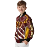 personalized washington commanders chevron angles burgundy bomber jacket best selling