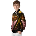 personalized washington commanders mesh chest yellow crocs black bomber jacket best selling
