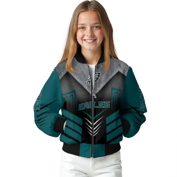 philadelphia eagles arrow layer green black bomber jacket top rated