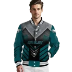 philadelphia eagles arrow layer green black varsity jacket best selling