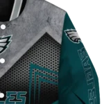 philadelphia eagles arrow layer green black varsity jacket best selling