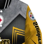 pittsburgh steelers arrow layer gold black varsity jacket best selling