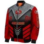 san francisco 49ers arrow layer red black bomber jacket best selling