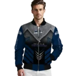 seattle seahawks arrow layer blue black bomber jacket best selling