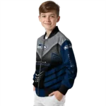 seattle seahawks arrow layer blue black bomber jacket best selling