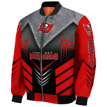 tampa bay buccaneers arrow layer red black bomber jacket best selling