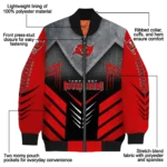 tampa bay buccaneers arrow layer red black bomber jacket best selling