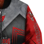 tampa bay buccaneers arrow layer red black bomber jacket best selling