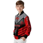 tampa bay buccaneers arrow layer red black bomber jacket best selling