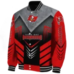tampa bay buccaneers arrow layer red black varsity jacket best selling