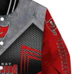 tampa bay buccaneers arrow layer red black varsity jacket best selling