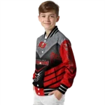 tampa bay buccaneers arrow layer red black varsity jacket best selling
