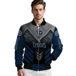 tennessee titans arrow layer navy black bomber jacket best selling