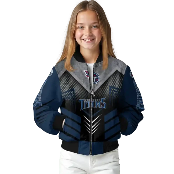 tennessee titans arrow layer navy black bomber jacket top rated